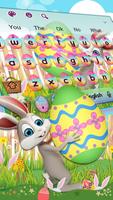 Easter Bunny Keyboard Theme Affiche