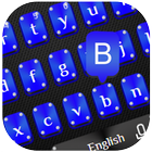 Elegant Blue Black Keyboard biểu tượng