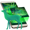 Green Dream Deer Keyboard