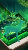 Green Dream Deer Keyboard capture d'écran 1