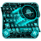 Scanner Fingerprint Keyboard Theme ícone
