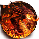 Red Fire Dragon Keyboard Theme icône