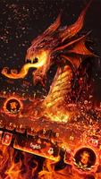 Red Fire Dragon Keyboard Theme capture d'écran 1