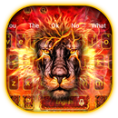 Golden Fire Lion Keyboard APK