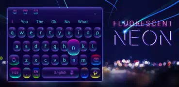 Fluorescent neon Keyboard