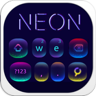 Fluorescent neon Keyboard icon