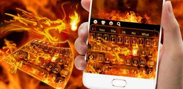 Тема Flame Dragon Keyboard