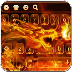Скачать Тема Flame Dragon Keyboard APK