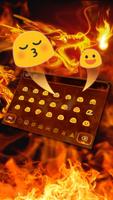 Flame Dragon Keyboard Theme capture d'écran 2