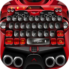 ikon Flames Black Red Keyboard