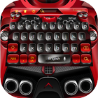 Flammes Clavier Rouge Noir icône