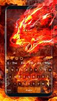 Flame Wolf Keyboard Theme poster