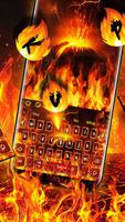 3D Flaming Fire Keyboard Theme captura de pantalla 1