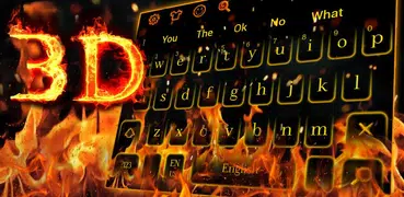 Flaming Fire Live Keyboard
