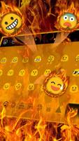 Flammendes Feuer Live-Tastatur Screenshot 2