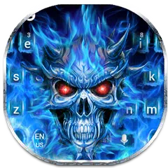 Flaming Skull Keyboard Theme APK download