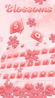 Blossoms Keyboard Theme Affiche