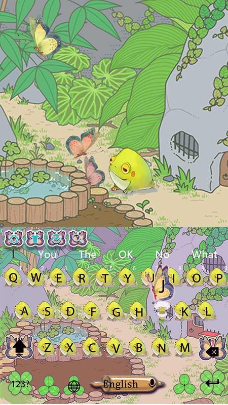 Cute hoppy frog funny keyboard theme for Android - APK ...