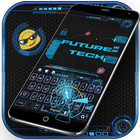 Future AI tech keyboard icon