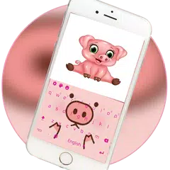 Pink Piggy Theme Pig Keyboard APK Herunterladen