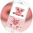 Pink Piggy Theme Pig Keyboard APK