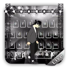 3D King of Pop Live Moonwalk Keyboard Theme