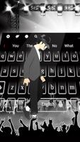 3D King of Pop Live Moonwalk Keyboard Theme Affiche