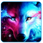 Ice Wolf Theme Keyboard أيقونة