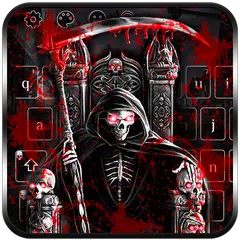 Horror Blood Skull Keyboard
