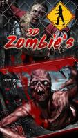 3D-зомби постер