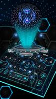 Teclado hexagonal 3d Cartaz