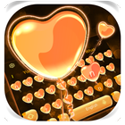 Orange Heart Balloon icon