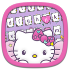 hello kitty keyboard theme أيقونة