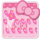 Hello pink cute kitty keyboard 图标