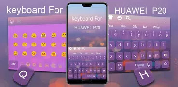 Purple Keyboard  For Huawei  P20
