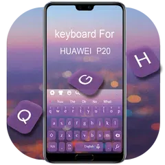 Purple Keyboard  For Huawei  P20 APK download