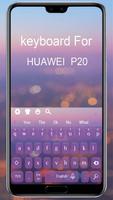 Clavier violet pour Huawei P20 Affiche