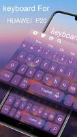Keyboard Ungu Untuk Huawei P20 screenshot 1