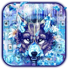 Ice Wolf Keyboard Theme