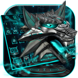 3D Iron Wolf Keyboard Theme icône