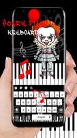 IT Clown Scary Piano Keyboard ポスター