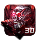 3D Live Neon Skull Keyboard icon