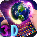 Galaxy Rotating 3D Earth Keyboard APK
