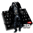3D Live Skull & Gun Keyboard biểu tượng