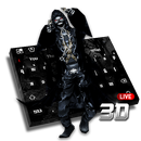 3D Live Skull & Gun Keyboard aplikacja
