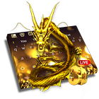 3D Live Gold Dragon Keyboard アイコン