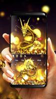 3D Live Gold Dragon Keyboard スクリーンショット 1