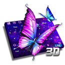 Vivre 3D Galaxie Papillon Clavier APK