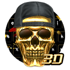 3D Hip-Hop Skull Keyboard ikona