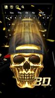 3D Hip hop Cráneo Teclado Poster